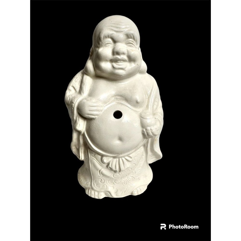 Benihana of Tokyo White  Buddha‎ Tiki Mug Arms Down Made in Japan Vtg